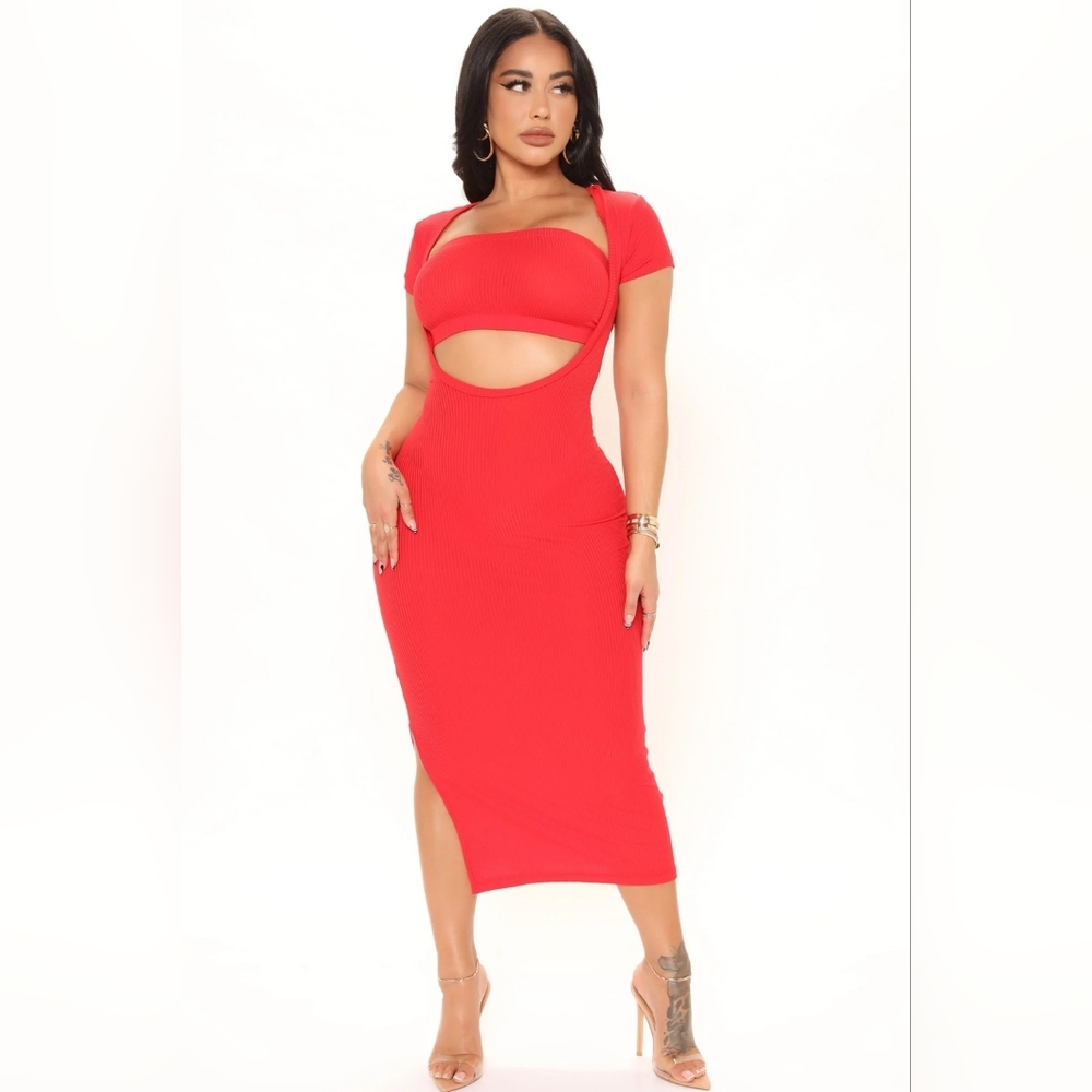 Jolie & Joy Red Maxi Dress *nwt* - Picture 1 of 8